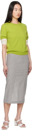&Daughter Green Emer Cashmere T-shirt