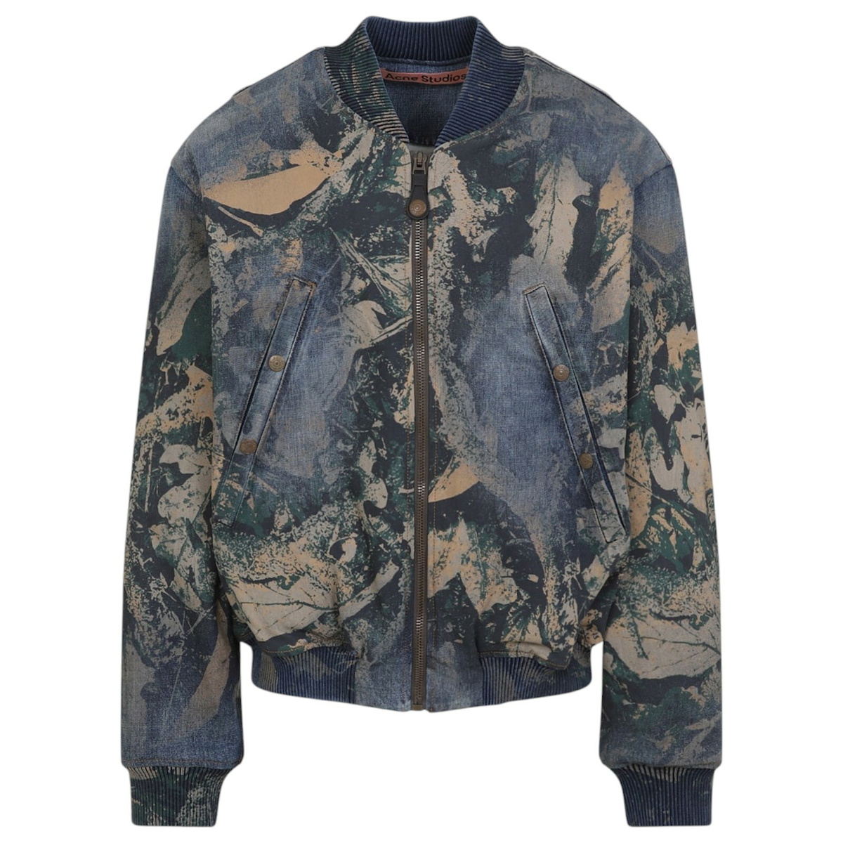 Acne Studios Men's Soverio Cotton Poplin Zip Overshirt in