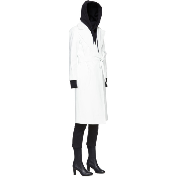 White rubberised 2025 rain mac