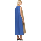 Baserange Khaki & Blue Tres Maxi Dress