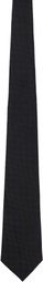 Comme des Garçons Homme Deux Black Checkered Silk Tie
