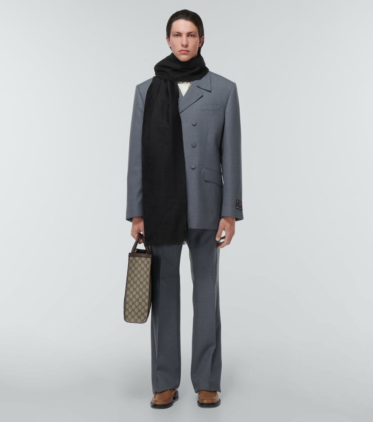 Gucci - Wool and silk blend scarf
