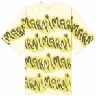 Marni Men's Big Logo Stripe T-Shirt in Pineapple