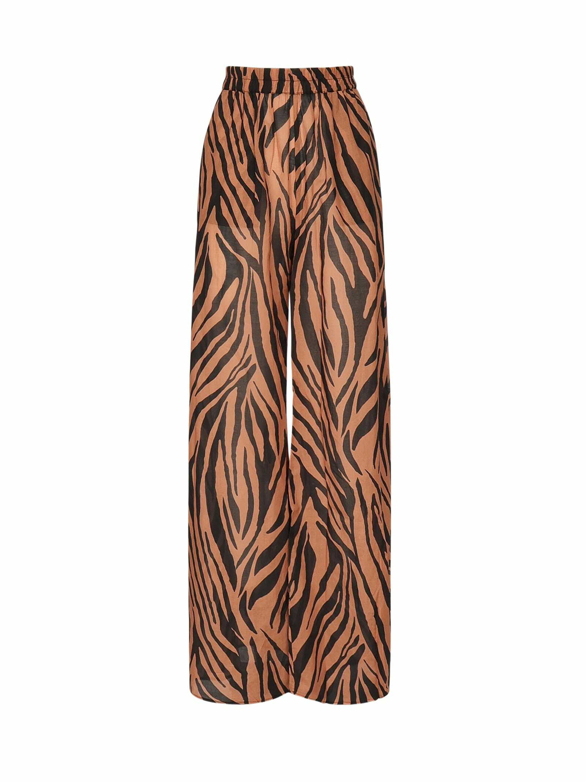 The Andamane Pink Stretch Polyester Blend Palazzo Pant The