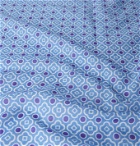 Anderson & Sheppard - Printed Cotton-Voile Bandana - Blue