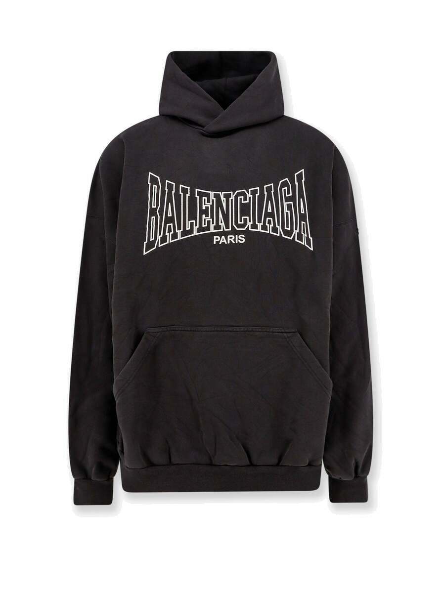 Balenciaga Grey Small Logo Sweatshirt Balenciaga