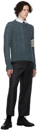 Thom Browne Gray 4-Bar Sweater