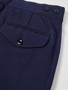 Rubinacci - Genny Straight-Leg Wool Trousers - Blue