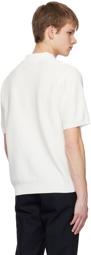 Solid Homme Off-White Ribbed Polo