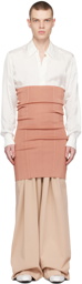 Dries Van Noten Pink Long Cummerbund Midi Skirt