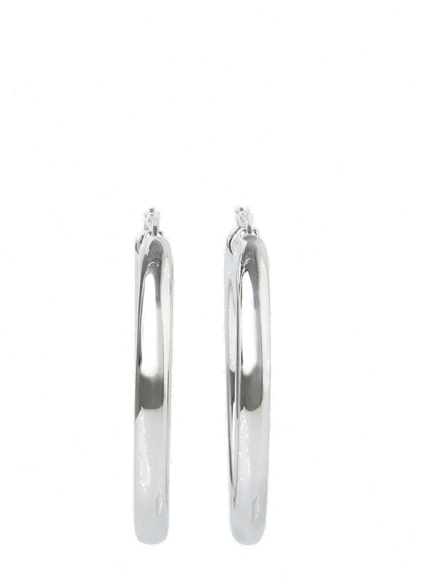Photo: Classic Thick XL Hoop Earrings in Silver