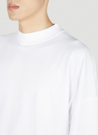 Mock Neck T-Shirt in White