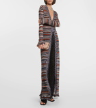 Missoni Ribbed-knit striped cardigan