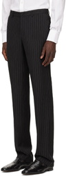 Dolce&Gabbana Black Pinstripe Wool Suit