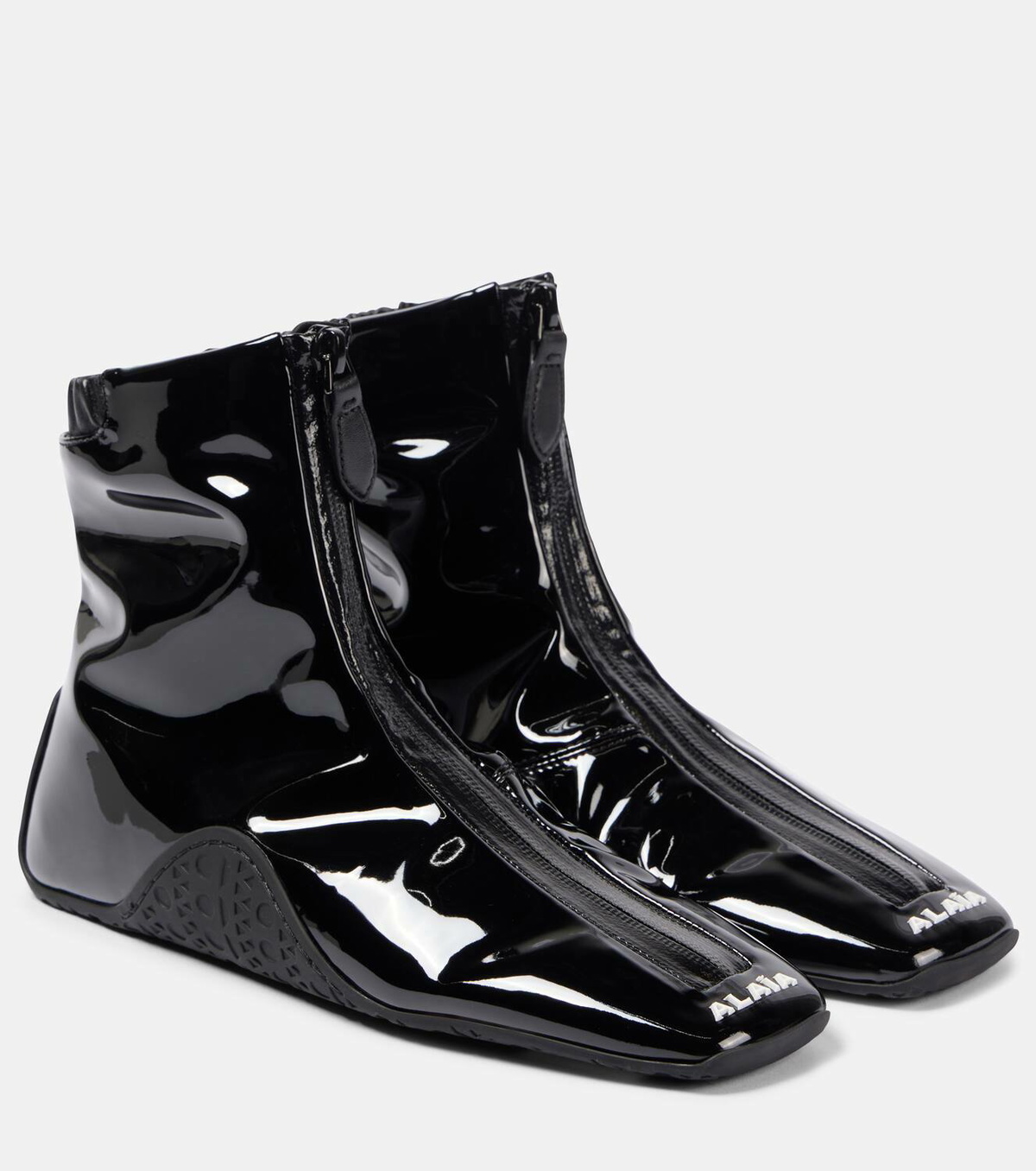 Alaïa Sneaker faux patent leather ankle boots ALAÏA Alaïa Sneaker faux patent leather ankle boots ALAÏA