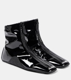 Alaïa Sneaker faux patent leather ankle boots