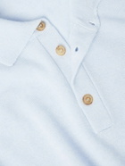 Ghiaia Cashmere - Cashmere Polo Shirt - Blue
