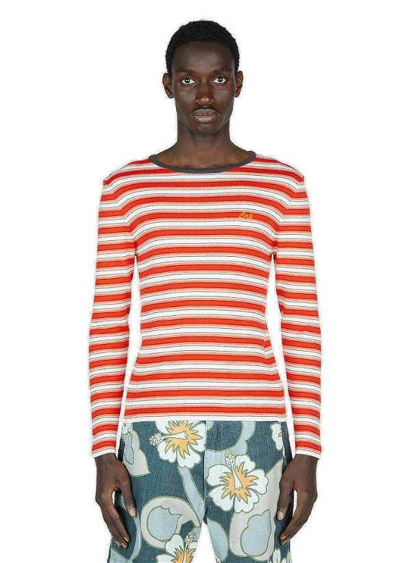 Photo: ERL - Striped Long Sleeve Top in Red