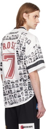 Martine Rose White Printed 'Local Hero' Football Jersey
