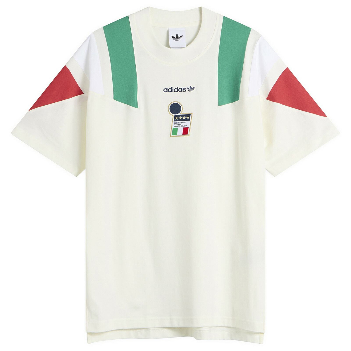Adidas Men's FIGC EQT T-Shirt in Off White