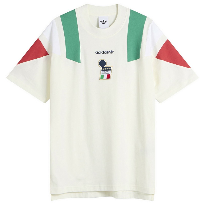 Photo: Adidas Men's FIGC EQT T-Shirt in Off White