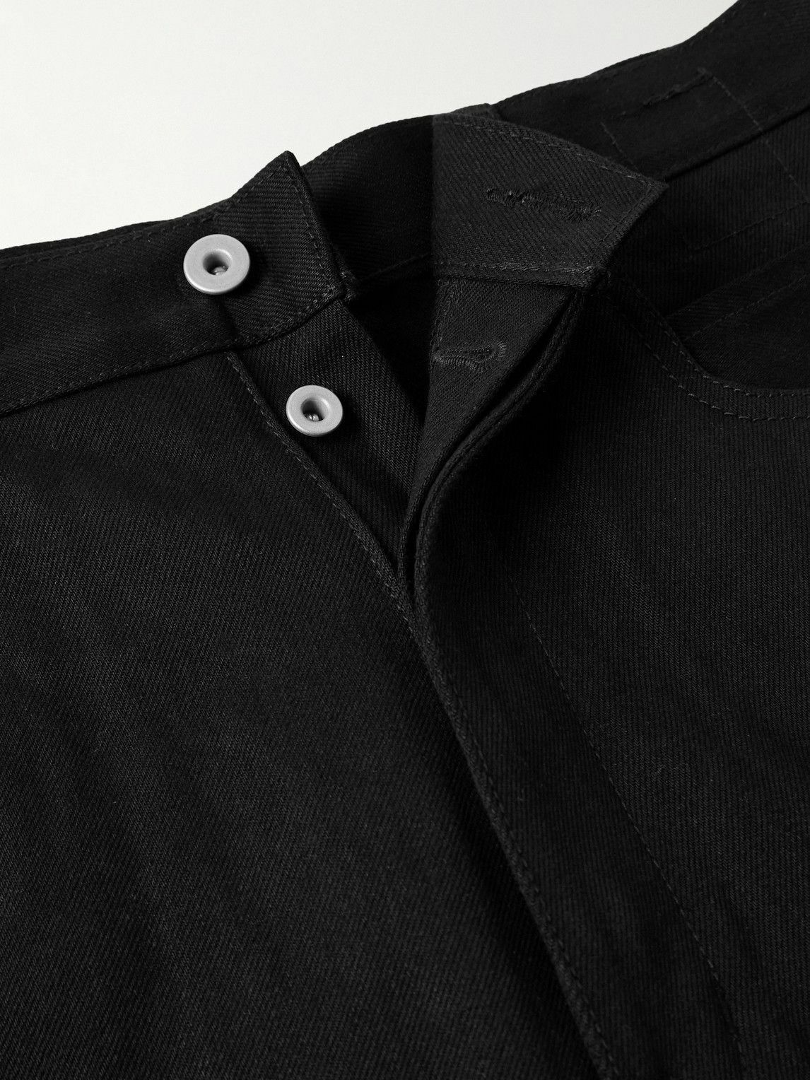 DRKSHDW by Rick Owens - Double-Knee Geth Wide-Leg Selvedge Jeans - Black
