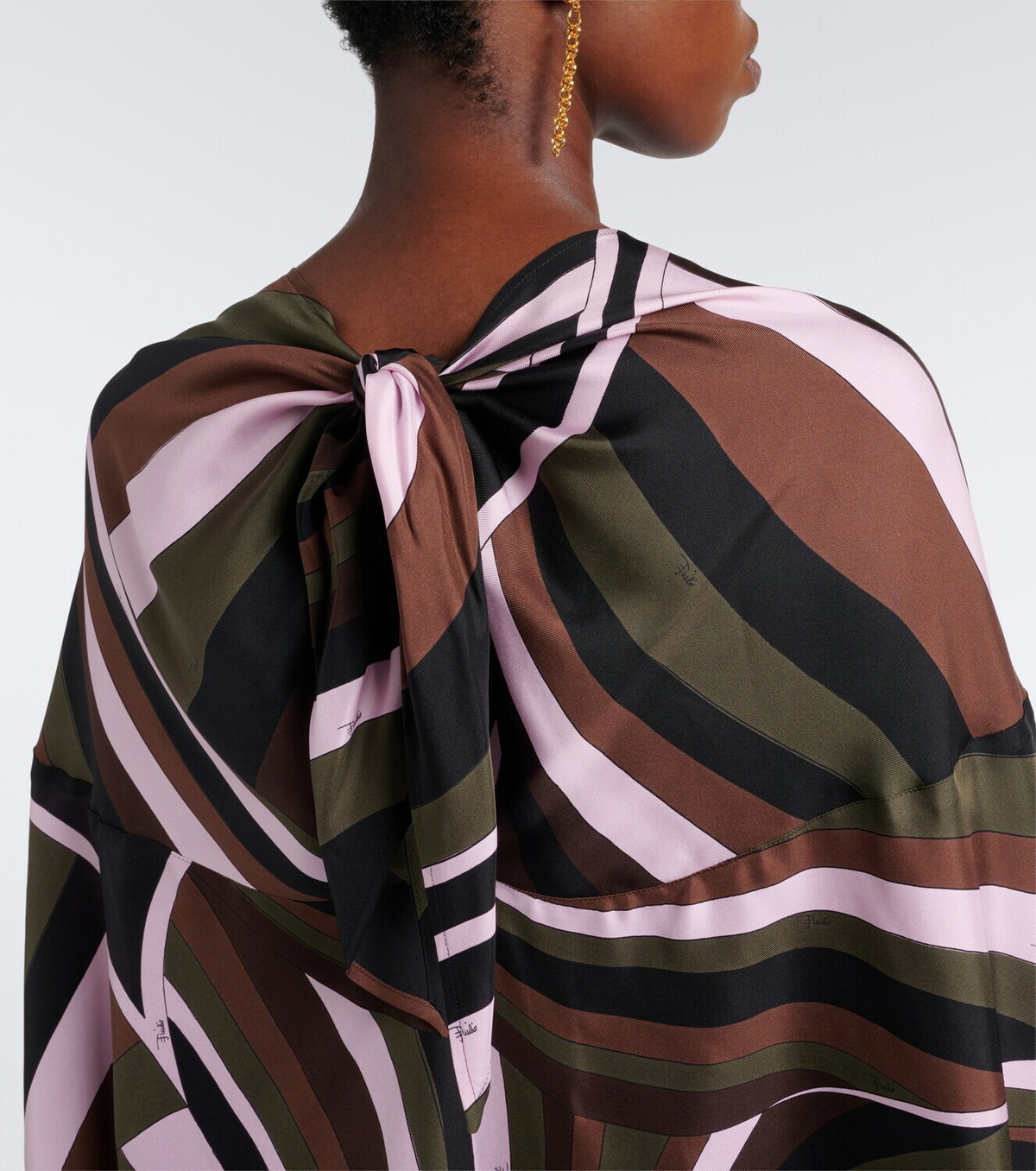 Pucci Iride crêpe de chine silk kaftan
