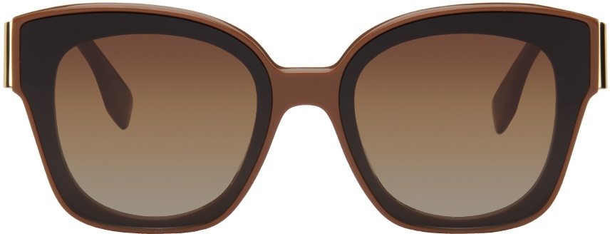 Fendi Brown 'Fendi First' Sunglasses Fendi