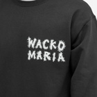 Wacko Maria Men's x Neckface Type 5 Crew Sweat in Black