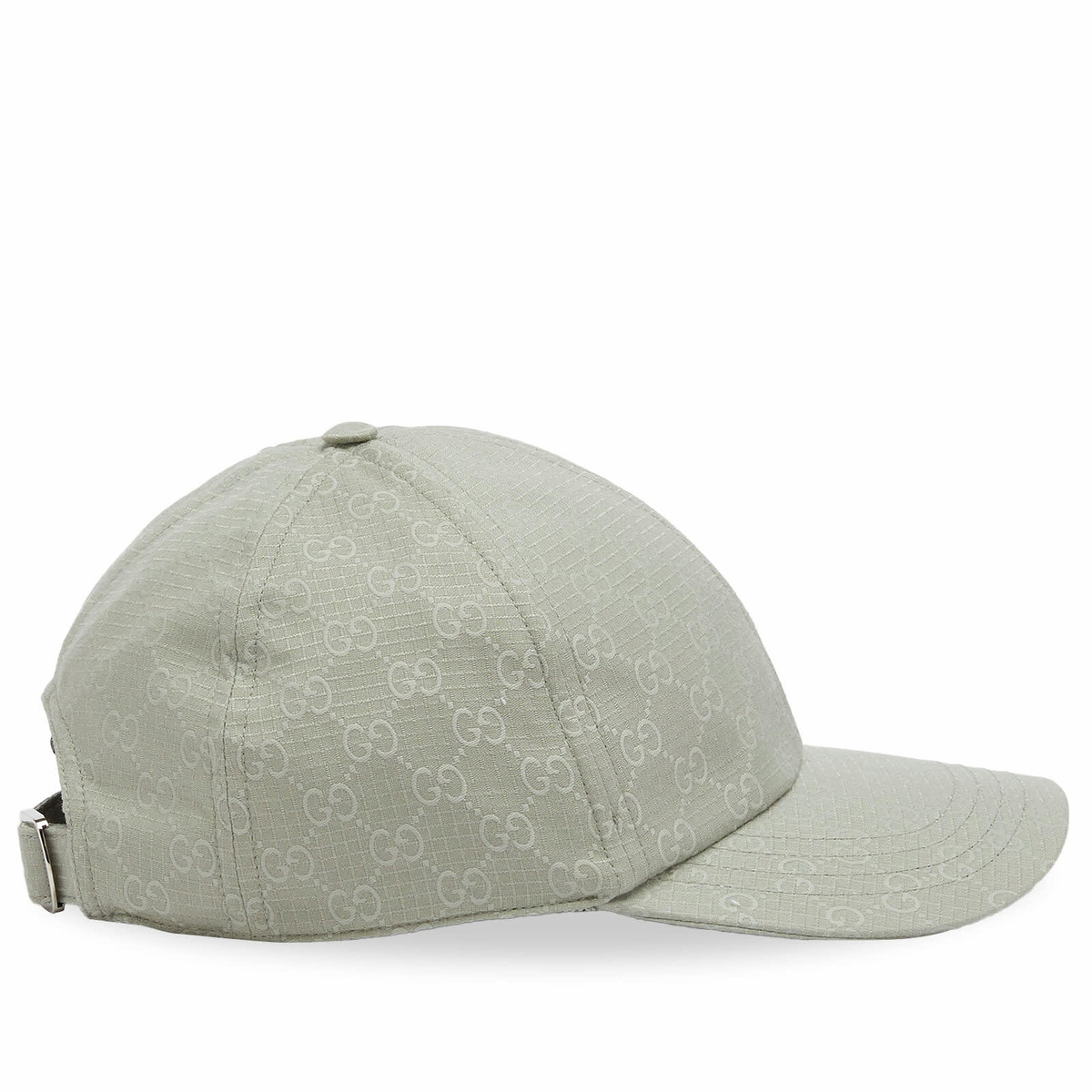 Gucci Men's Ripstop Monogram Cap in Rain Mist