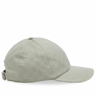 Gucci Men's Ripstop Monogram Cap in Rain Mist