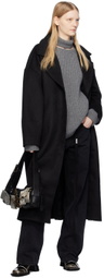 Han Kjobenhavn Black Dropped Shoulder Coat