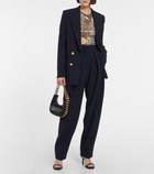 Stella McCartney - Pleated high-rise tapered pants