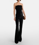 Tove Roux cotton-blend velvet flared pants