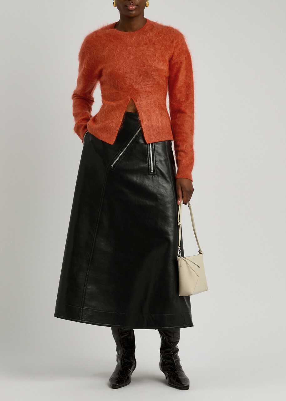 Nanushka Kloe Brushed Cashmere Jumper Red