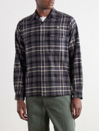 Human Made - Camp-Collar Checked Cotton-Flannel Shirt - Gray