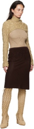Isa Boulder Beige Fudgy Sleeves