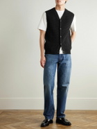 Mr P. - Crocheted Organic Cotton Vest - Black