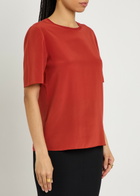 Joseph Rubin Silk T-shirt Red