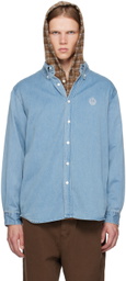 Dunst Blue Classic Boyfriend Denim Shirt