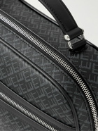 Dunhill - Logo-Print Cross-Grain Leather Messenger Bag - Black