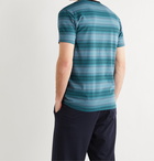 PAUL SMITH - Striped Stretch Cotton-Blend Pyjama T-Shirt - Blue