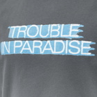 Palm Angels Men's Trouble In Paradise T-Shirt in Black/Blue
