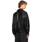 Dunst Black Oversized Vintage Leather Jacket