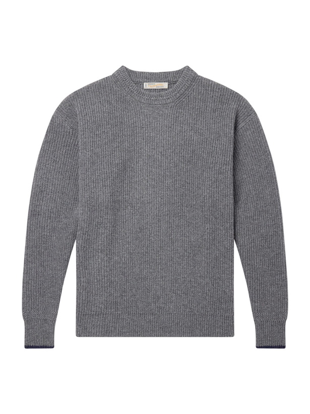 Photo: FrizmWORKS - Ribbed Wool-Blend Sweater - Gray