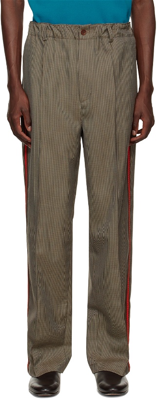 Photo: Wales Bonner Brown Wisdom Houndstooth Trousers