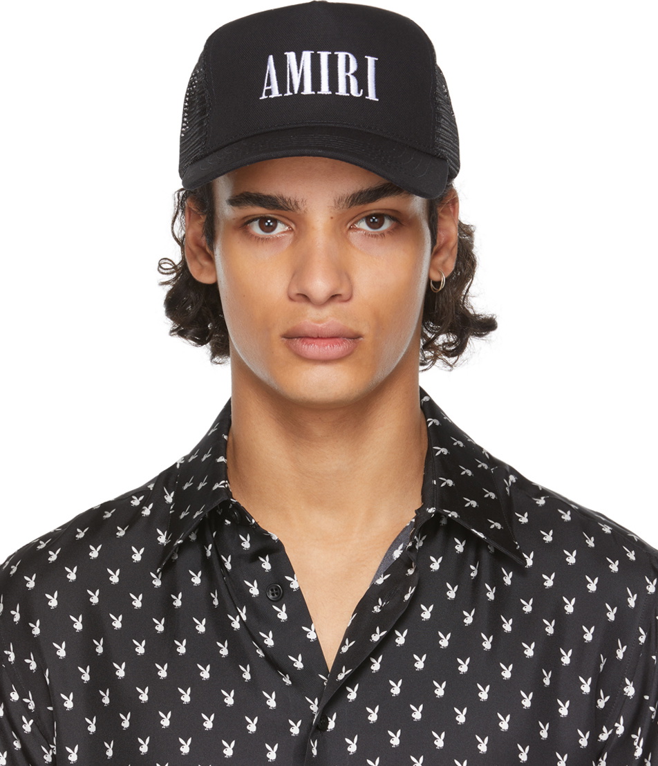 AMIRI Black Core Logo Trucker Cap Amiri