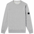 C.P. Company Men's Arm Lens Crew Sweat in Grey Melange