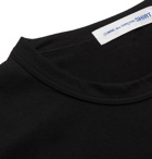 Comme des Garçons SHIRT - Zip-Detailed Cotton-Jersey T-Shirt - Black