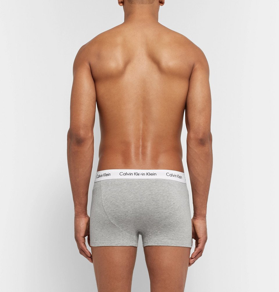 Three-Pack Low-Rise Stretch-Cotton Boxer Briefs